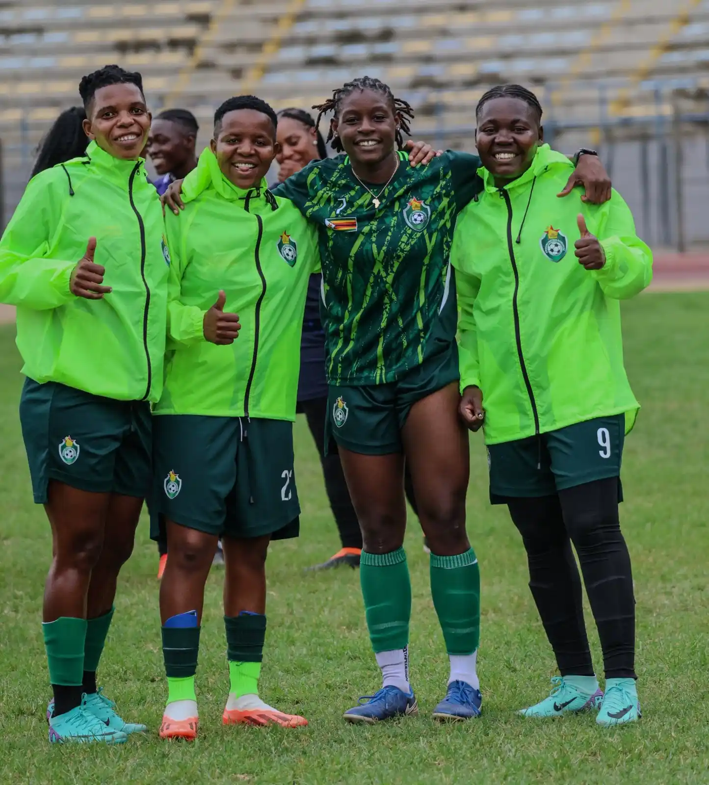 Image from Nehanda Radio: The Zimbabwe Women's Senior National Team, the Mighty Warriors, during...