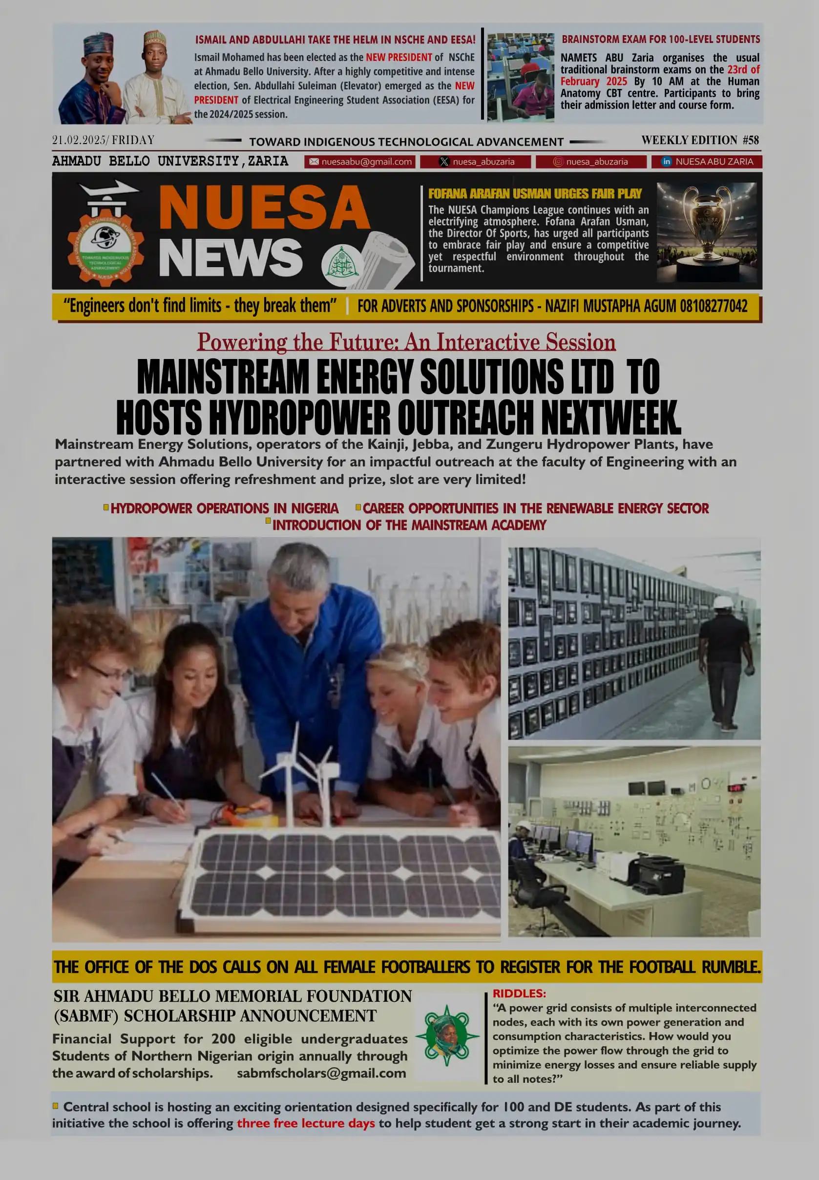 NUESA ABU ZARIA post