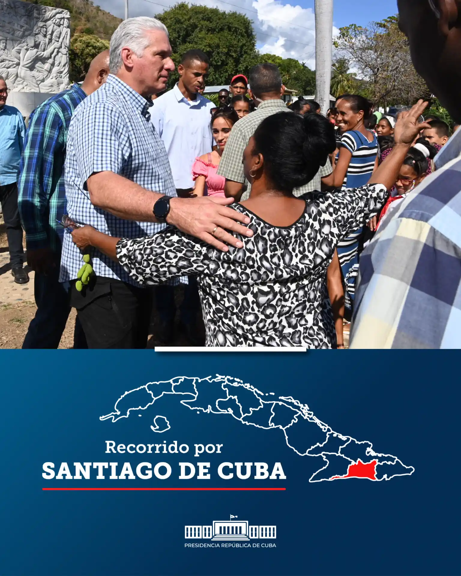 Image from Presidencia de Cuba: 🇨🇺| Tras participar en la Tribuna Antimperialista en Guantánamo y re...