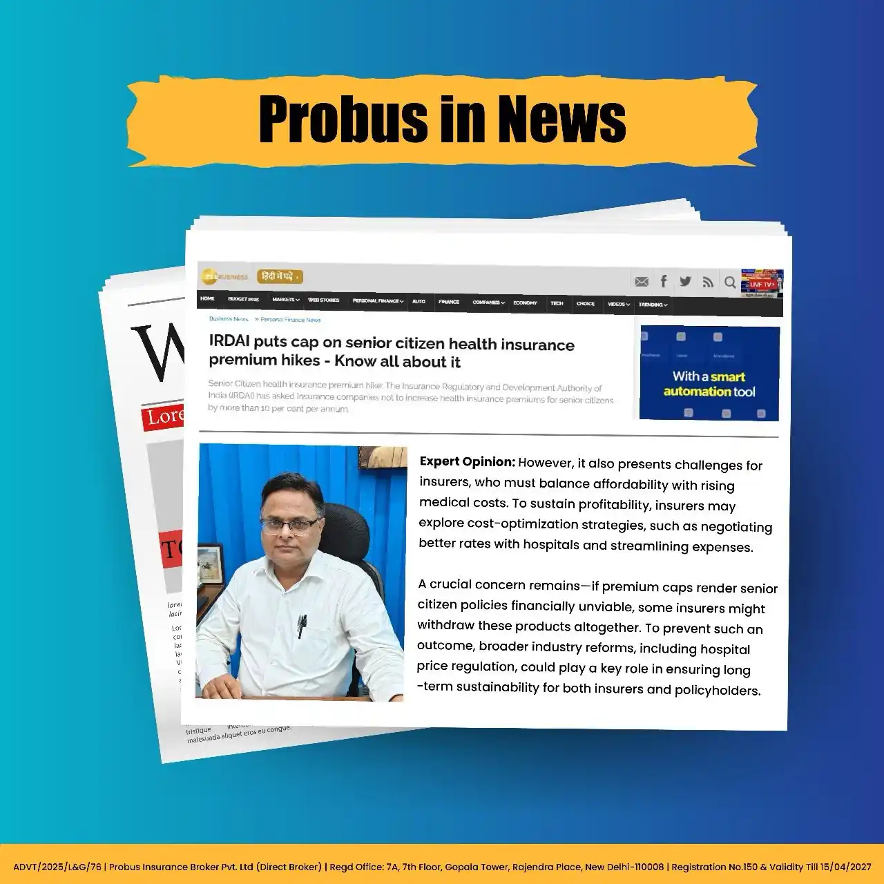 Probus Insurance Broker Pvt.Ltd. post