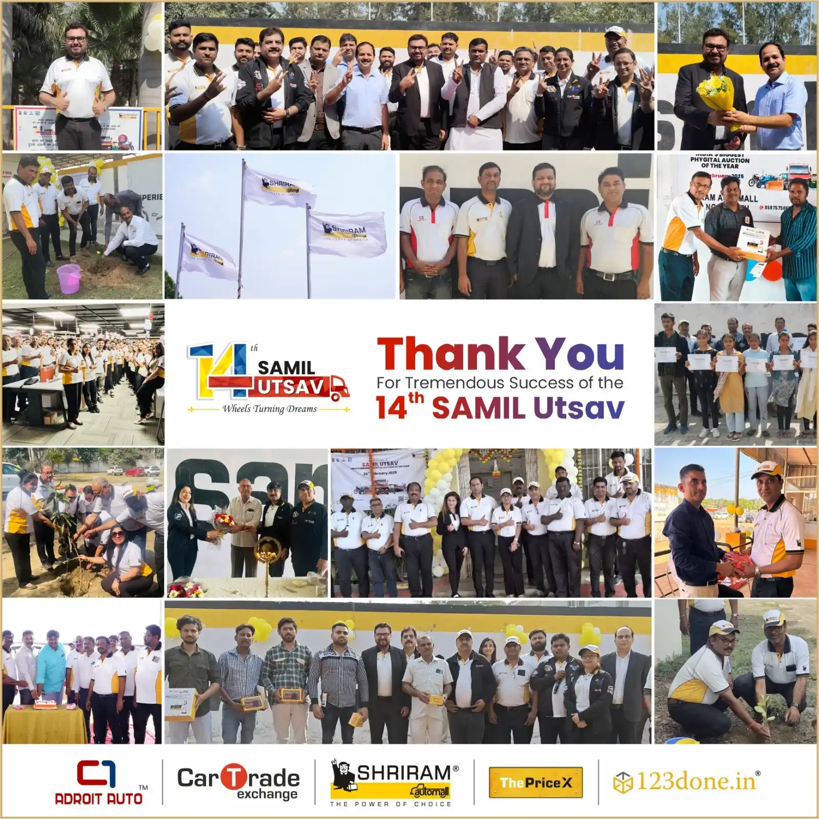 Image from Shriram Automall India Limited: *14 Years Strong: 135+ Auctions, 135+ Locations, One Unbreakable Allia...