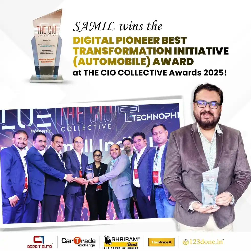 Image from Shriram Automall India Limited: *SAMIL’s Winning Drive!* 🏆 Innovation is in the driver’s seat, and s...