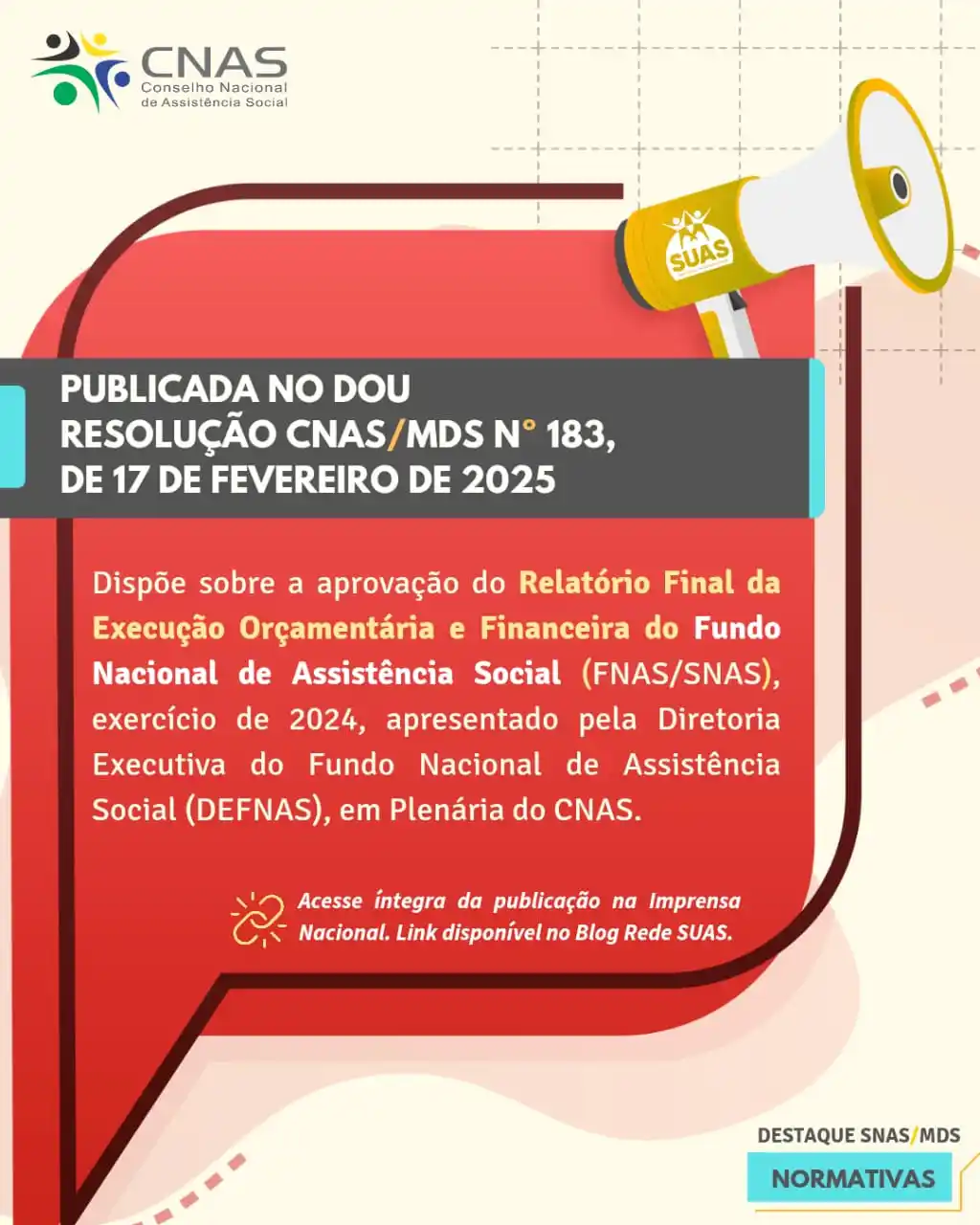 SNAS | Rede SUAS post