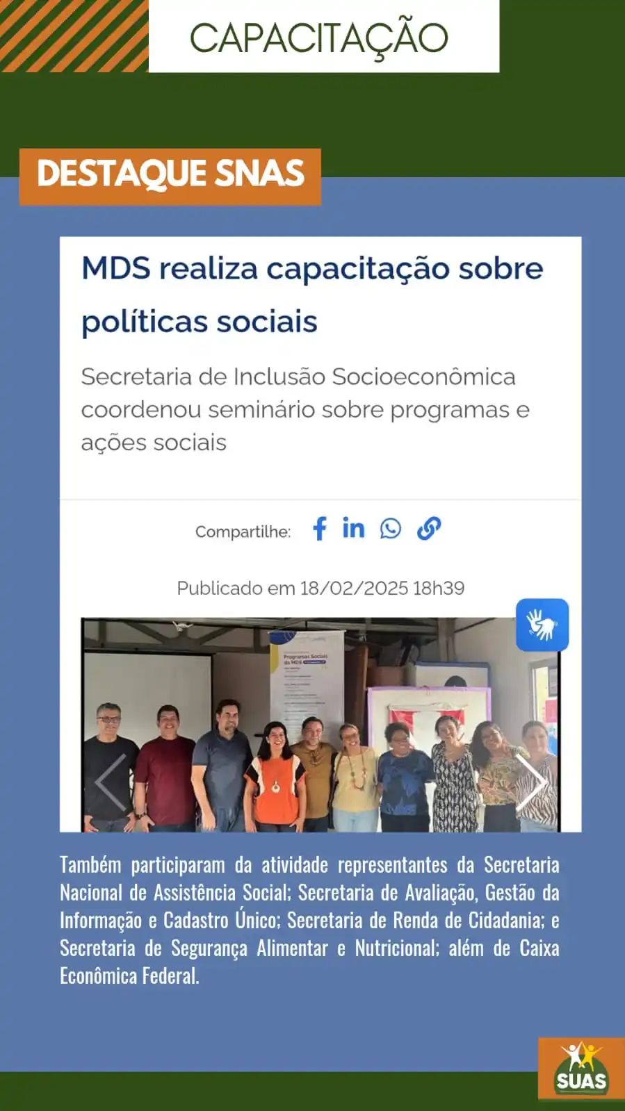 SNAS | Rede SUAS post