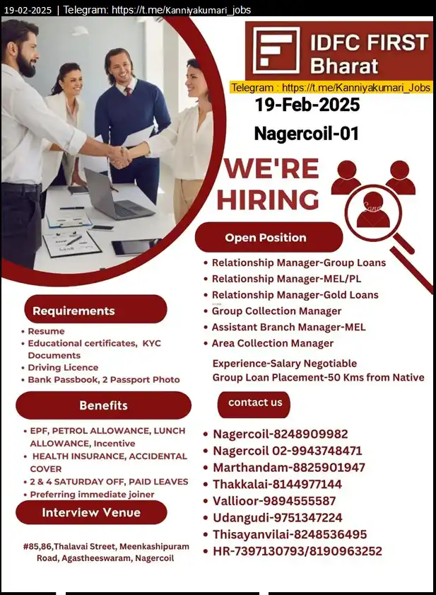 Tamil Nadu Jobs & Careers post