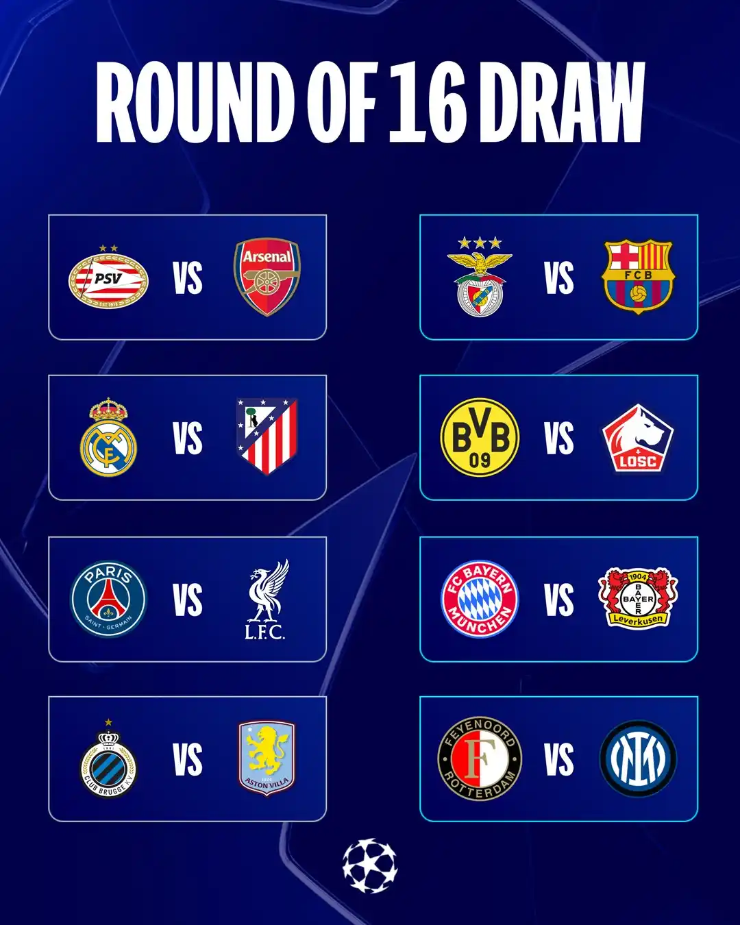 Image from The Sports Planet ⚽: The confirmed round of 16 draw ✅ <a class="text-blue-500 hover:underl...