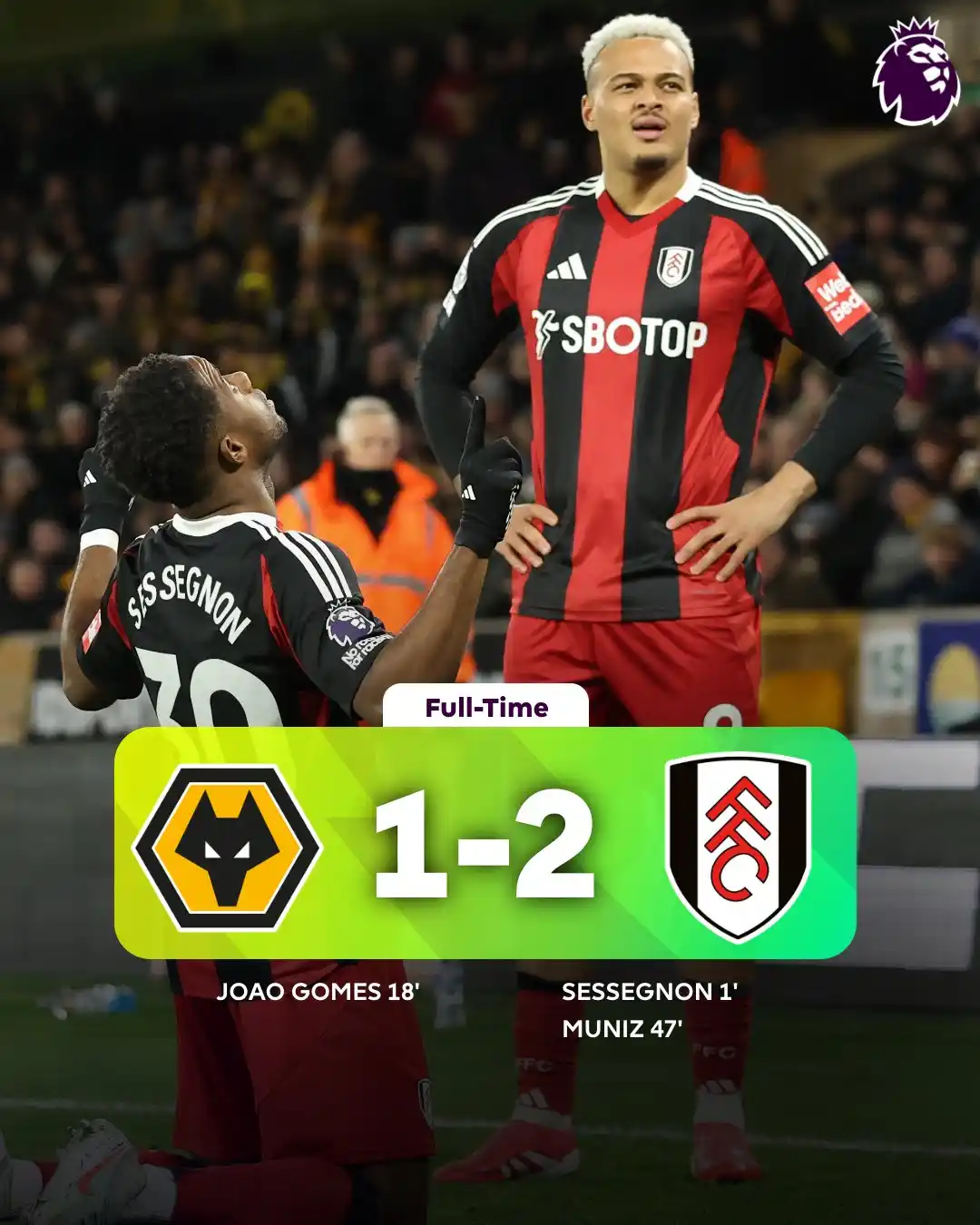 Image from The Sports Planet ⚽: The Cottagers impress to win on the road! 🔴⚫️  <a class="text-blue-50...