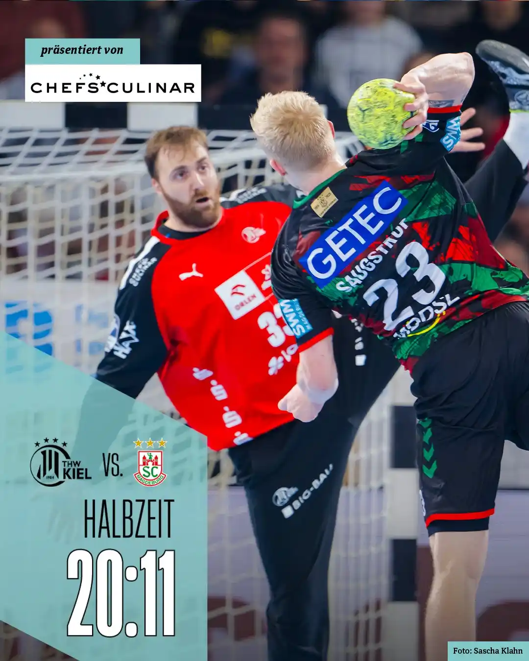 THW Kiel Handball post