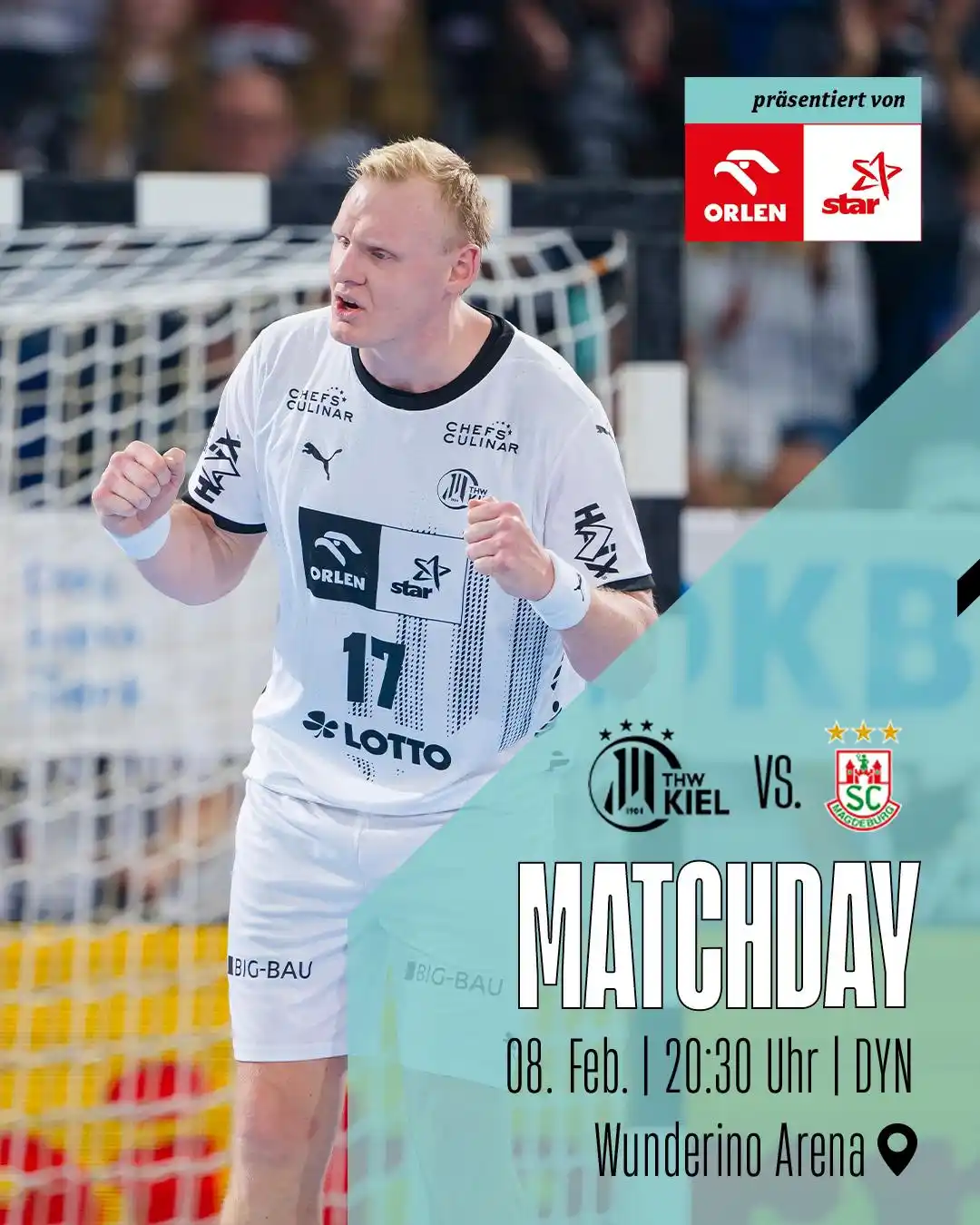 THW Kiel Handball post