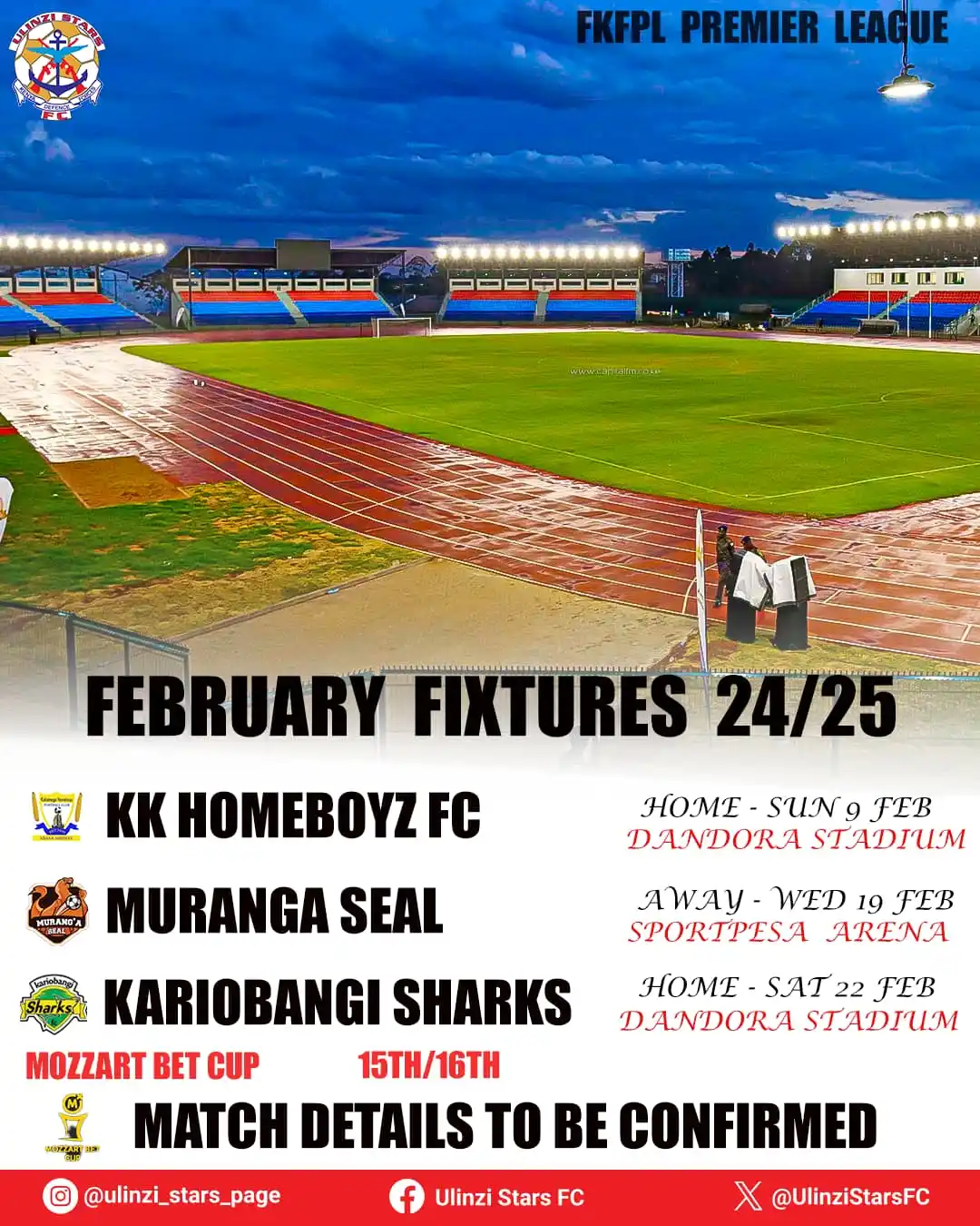 ULINZI STARS FC post