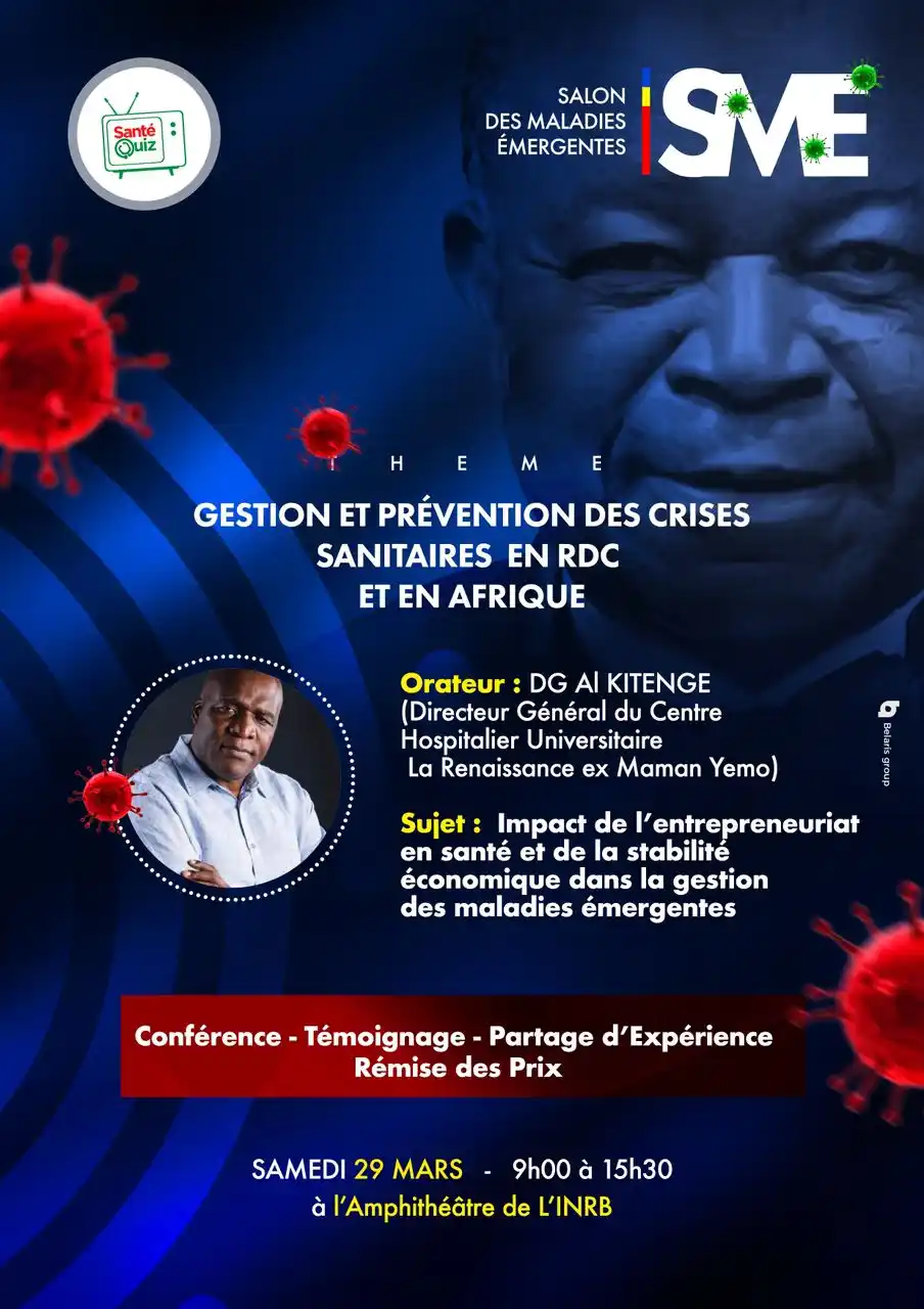 Image from Un jour_Une Info_Santequiz ✅: Notre 4ème Intervenant c’est le DG *A.L. KITENGE* Actuellement Direct...