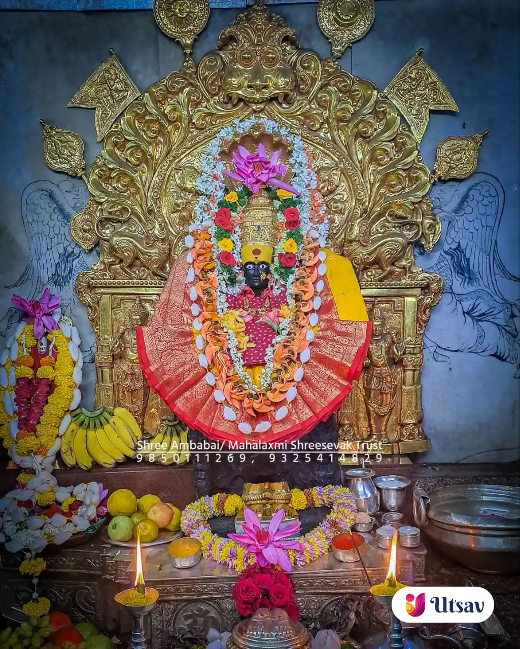 Image from Utsav - Bhakti & Gyan: *श्री अंबाबाई महालक्ष्मी श्रीसेवक ट्रस्ट* Today *MAGH* KRUSHN *CHATUR...