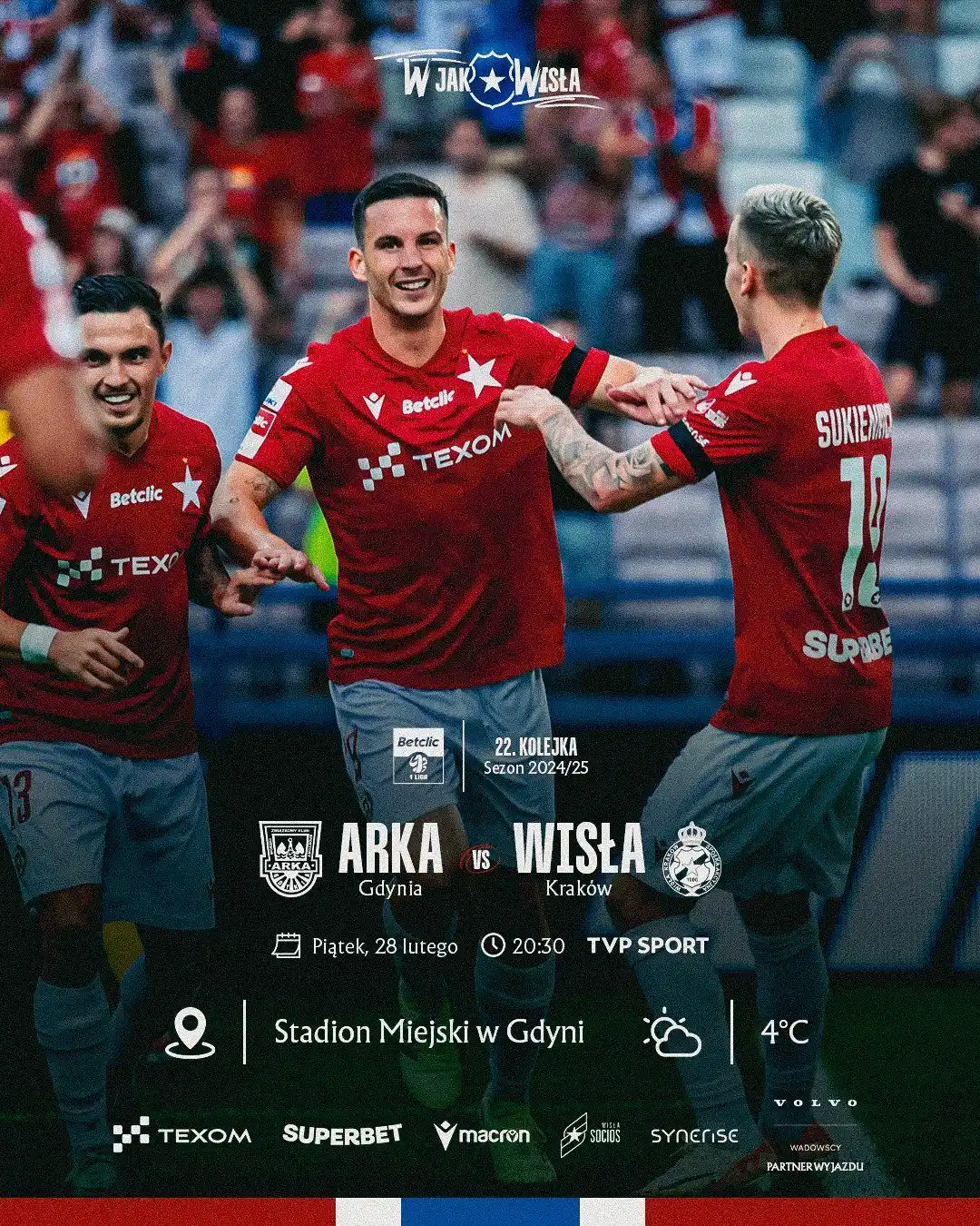 Image from Wisła Kraków 🔵⚪️🔴: Gdzie śledzić transmisję z meczu <a class="text-blue-500 hover:underli...
