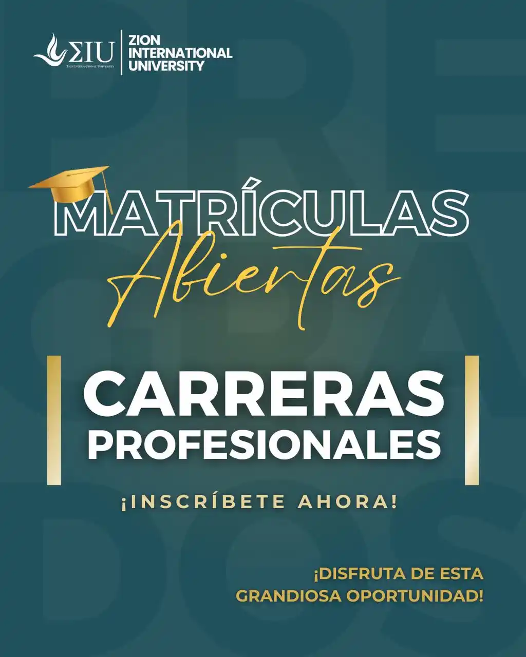 Image from Zion International University: ¡Dale un giro a tu futuro! ✨🎓 ¿Estás listo para comenzar una carrer...